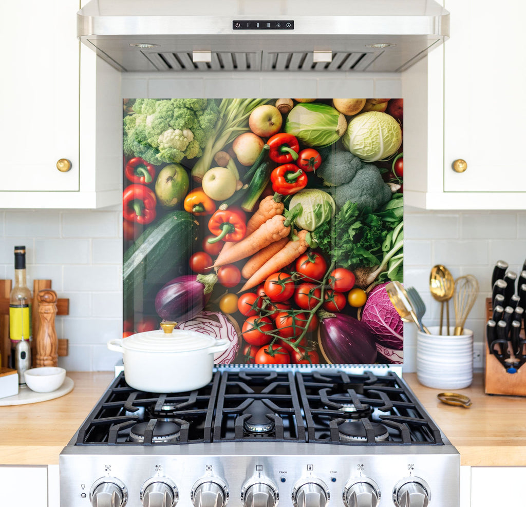 a stove top oven sitting inside of a kitchen