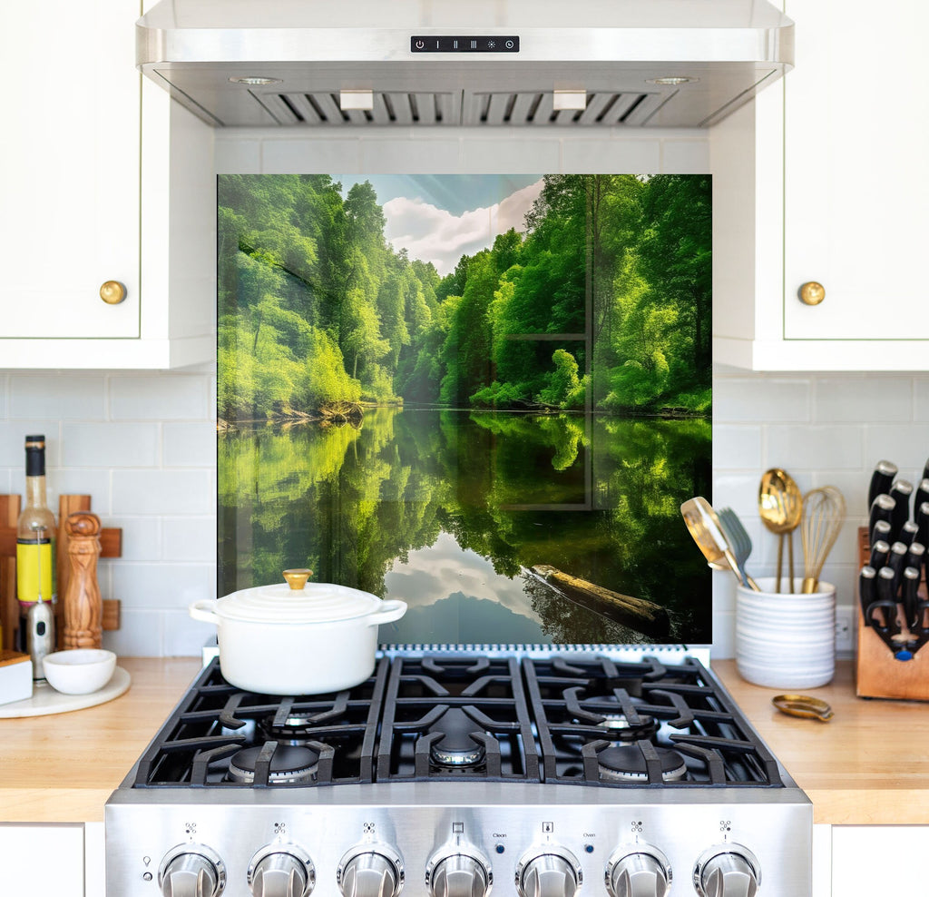 a stove top oven sitting inside of a kitchen