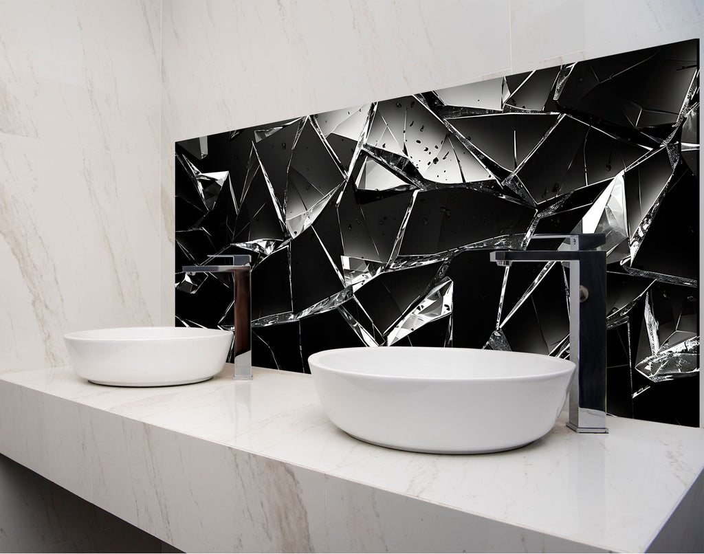 two white bowls sitting on top of a counter