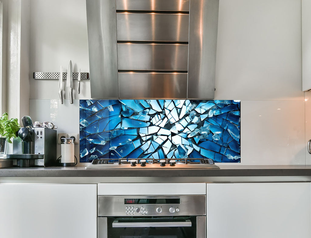 a stove top oven sitting inside of a kitchen