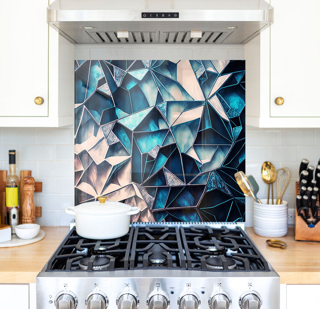 a stove top oven sitting inside of a kitchen