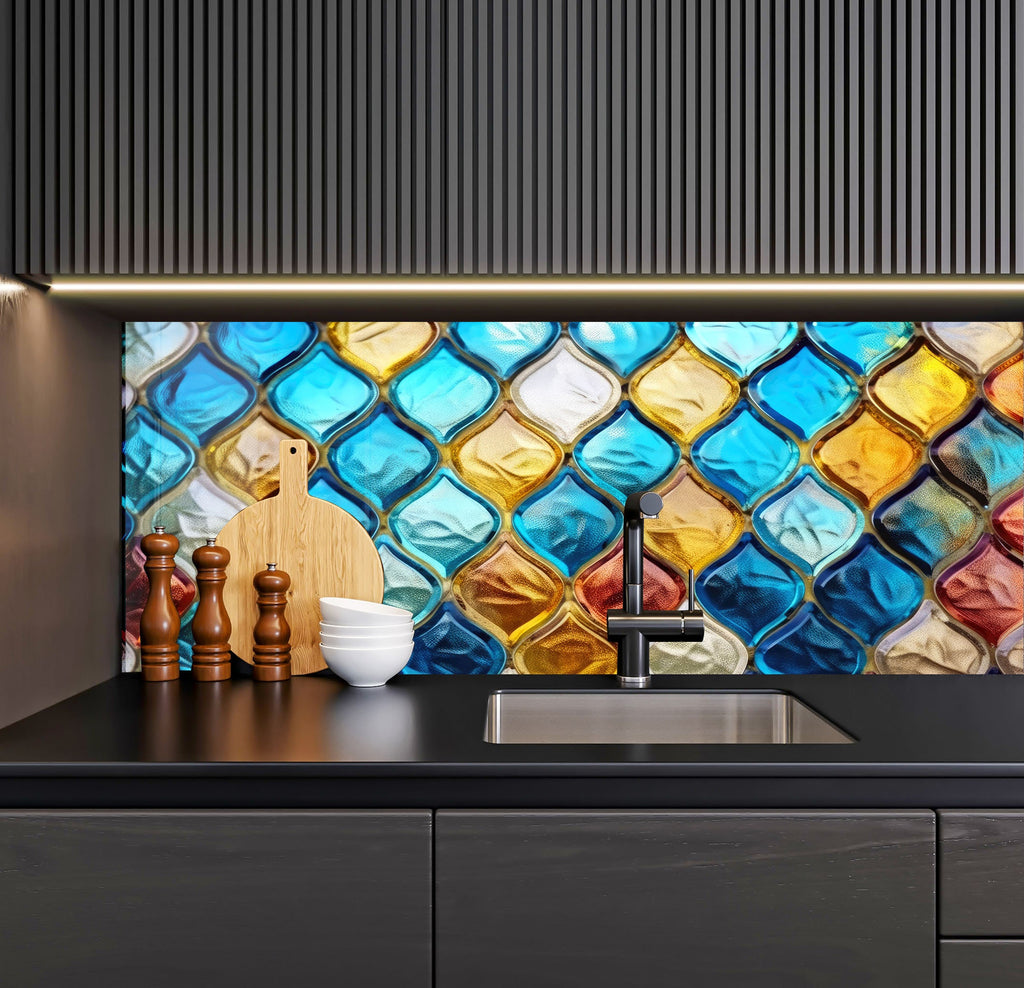 a kitchen counter with a sink and a counter top