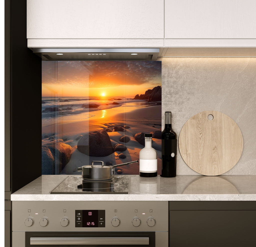 a stove top oven sitting inside of a kitchen