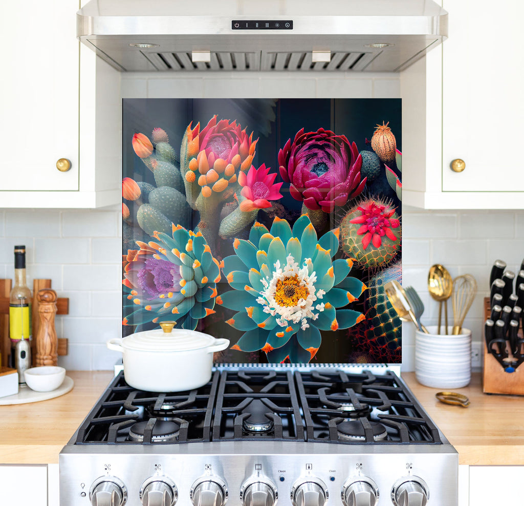 a stove top oven sitting inside of a kitchen