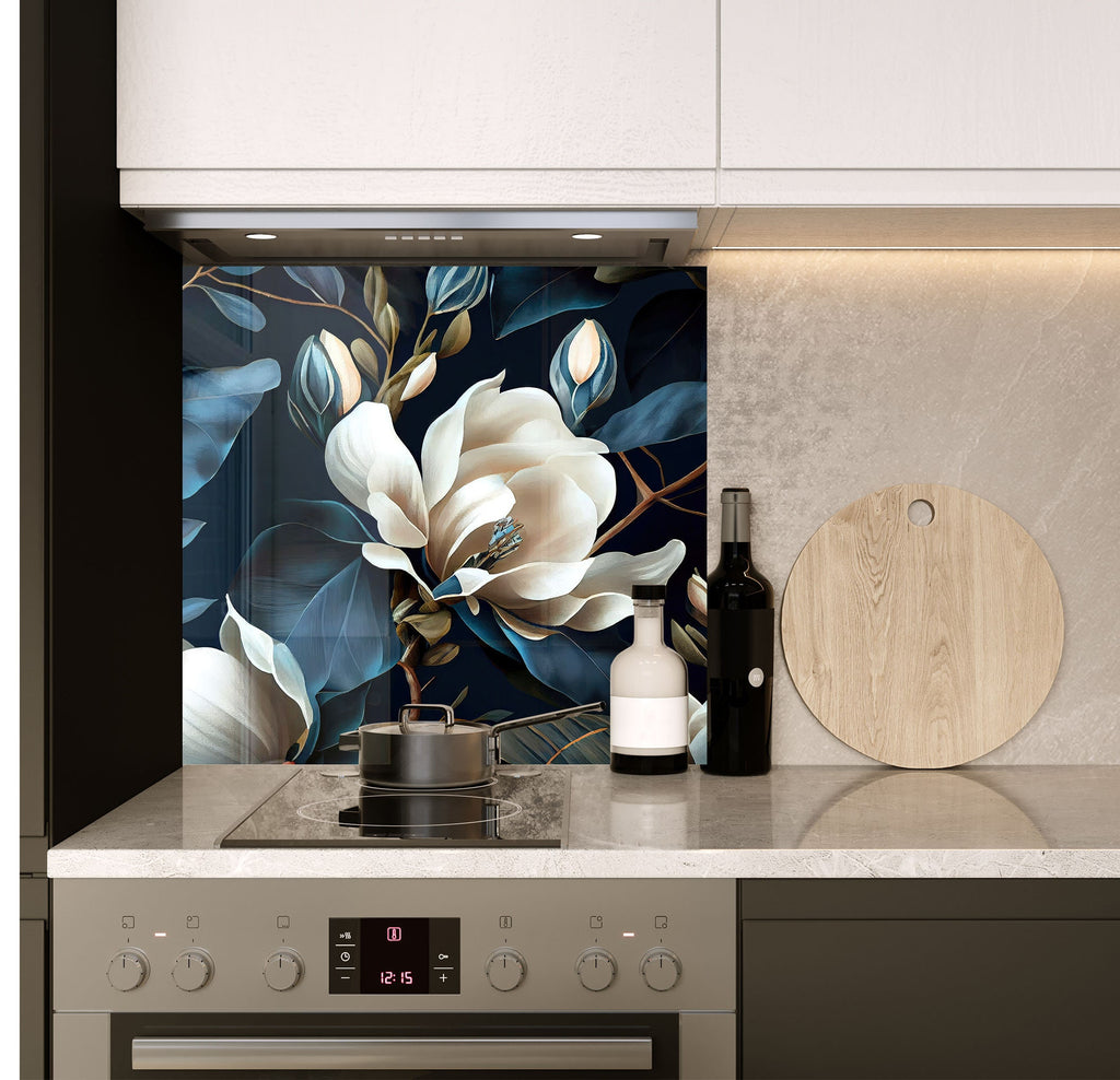 a stove top oven sitting inside of a kitchen