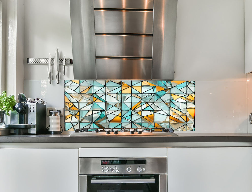 a stove top oven sitting inside of a kitchen