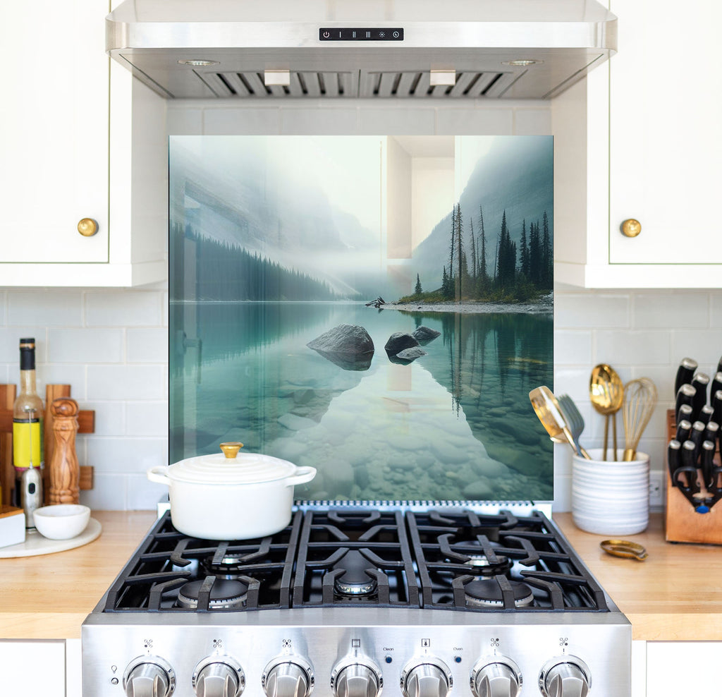 a stove top oven sitting inside of a kitchen