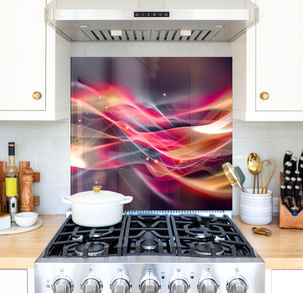 a stove top oven sitting inside of a kitchen