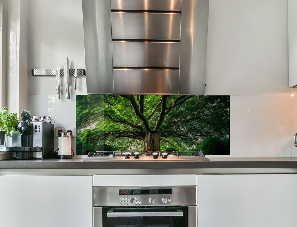 a stove top oven sitting inside of a kitchen