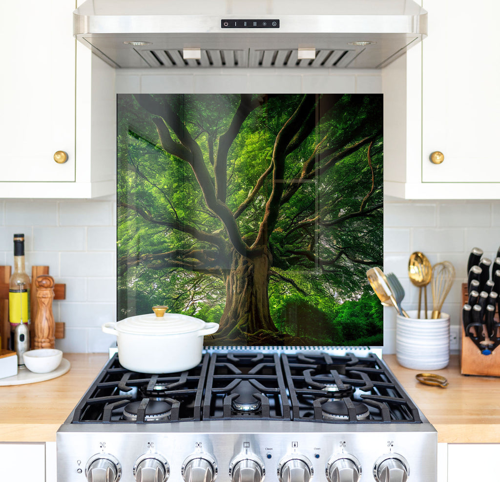 a stove top oven sitting inside of a kitchen