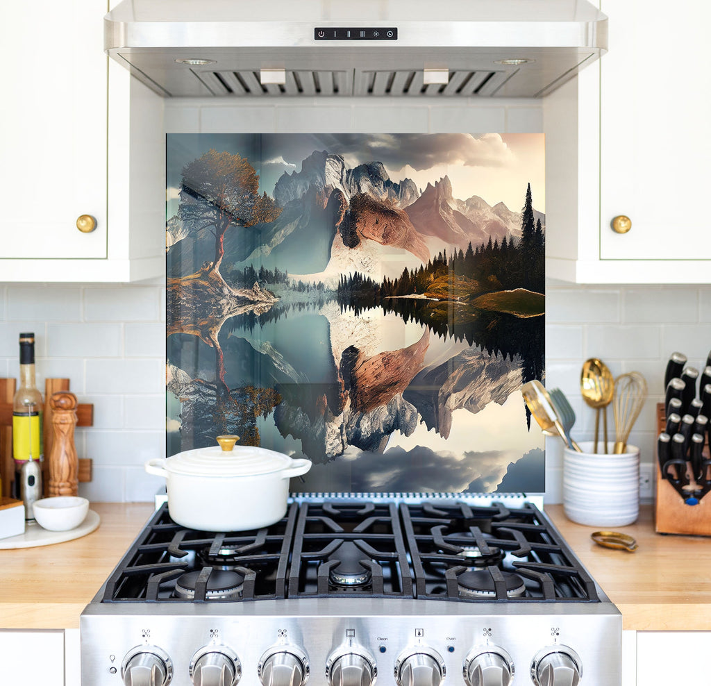 a stove top oven sitting inside of a kitchen