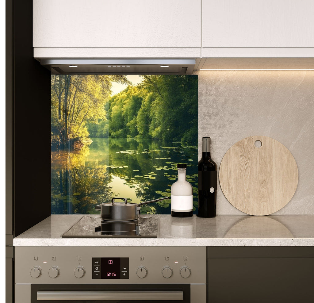 a stove top oven sitting inside of a kitchen