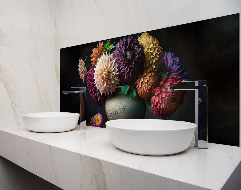 two white bowls sitting on top of a counter