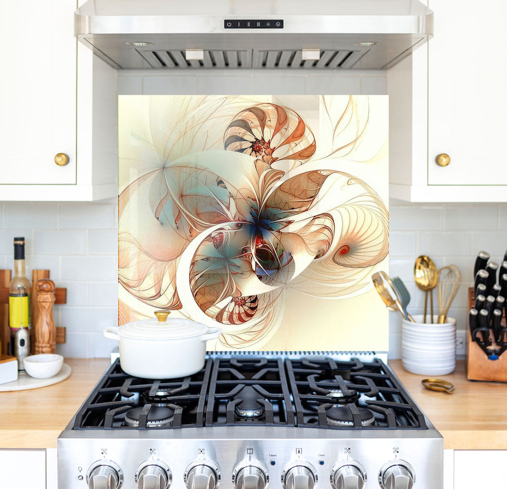 a stove top oven sitting inside of a kitchen