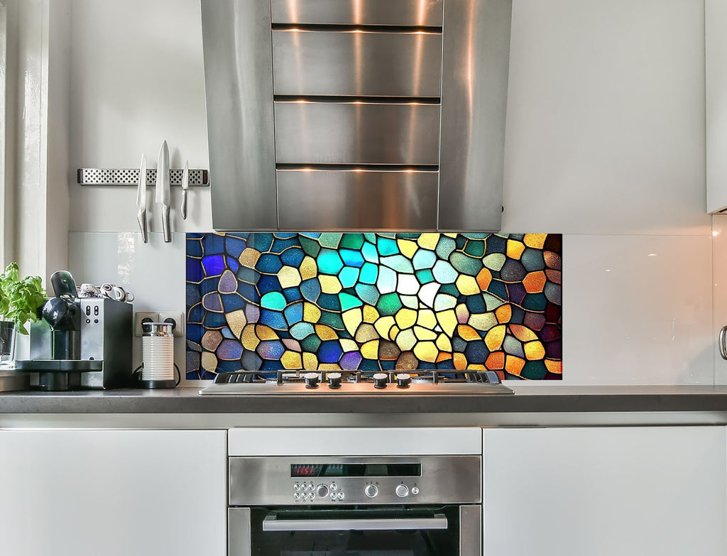 a stove top oven sitting inside of a kitchen