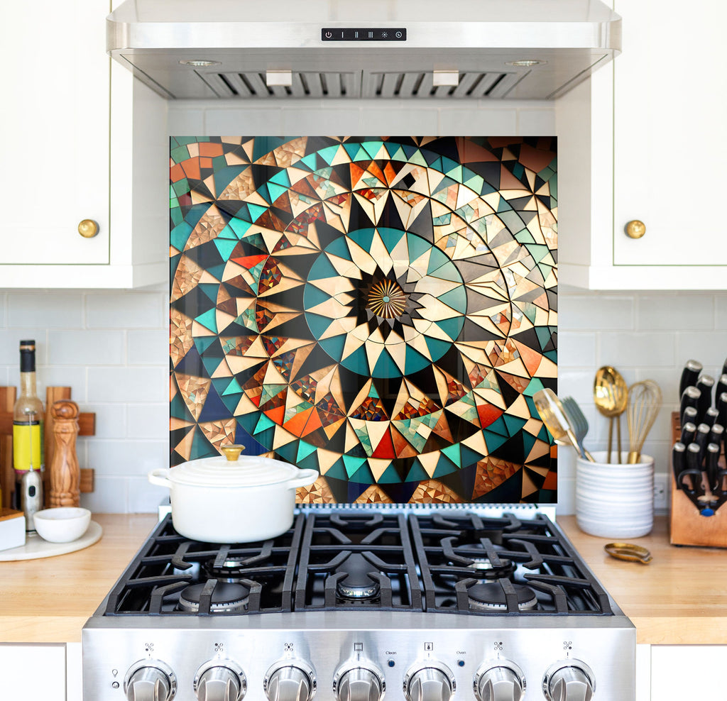 a stove top oven sitting inside of a kitchen