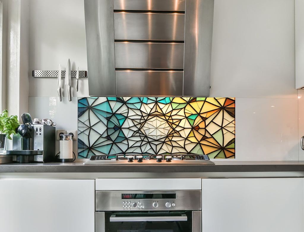 a stove top oven sitting inside of a kitchen